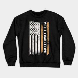 Vintage Yellowstone Flag Crewneck Sweatshirt